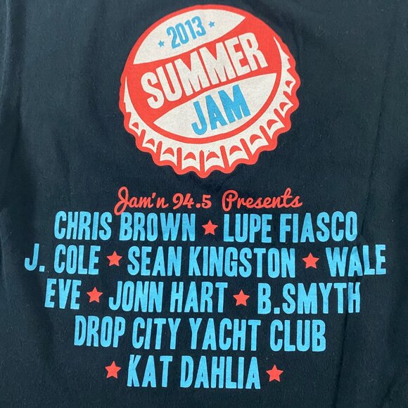 2013 Summer Jam Rap Tee T Shirt Adult Small Hip Hop Chris Brown J. Cole Wale - Picture 5 of 9